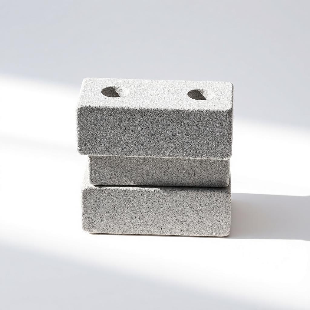 Solid Cement Brick — Pack of 4